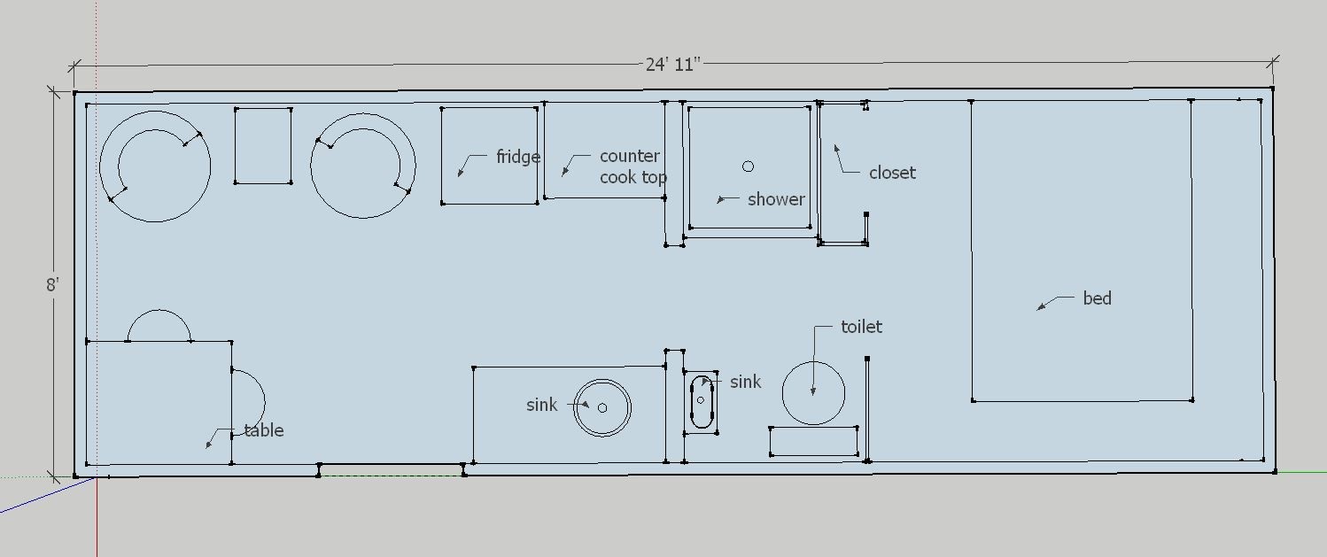 Firefly floor plan with furniture