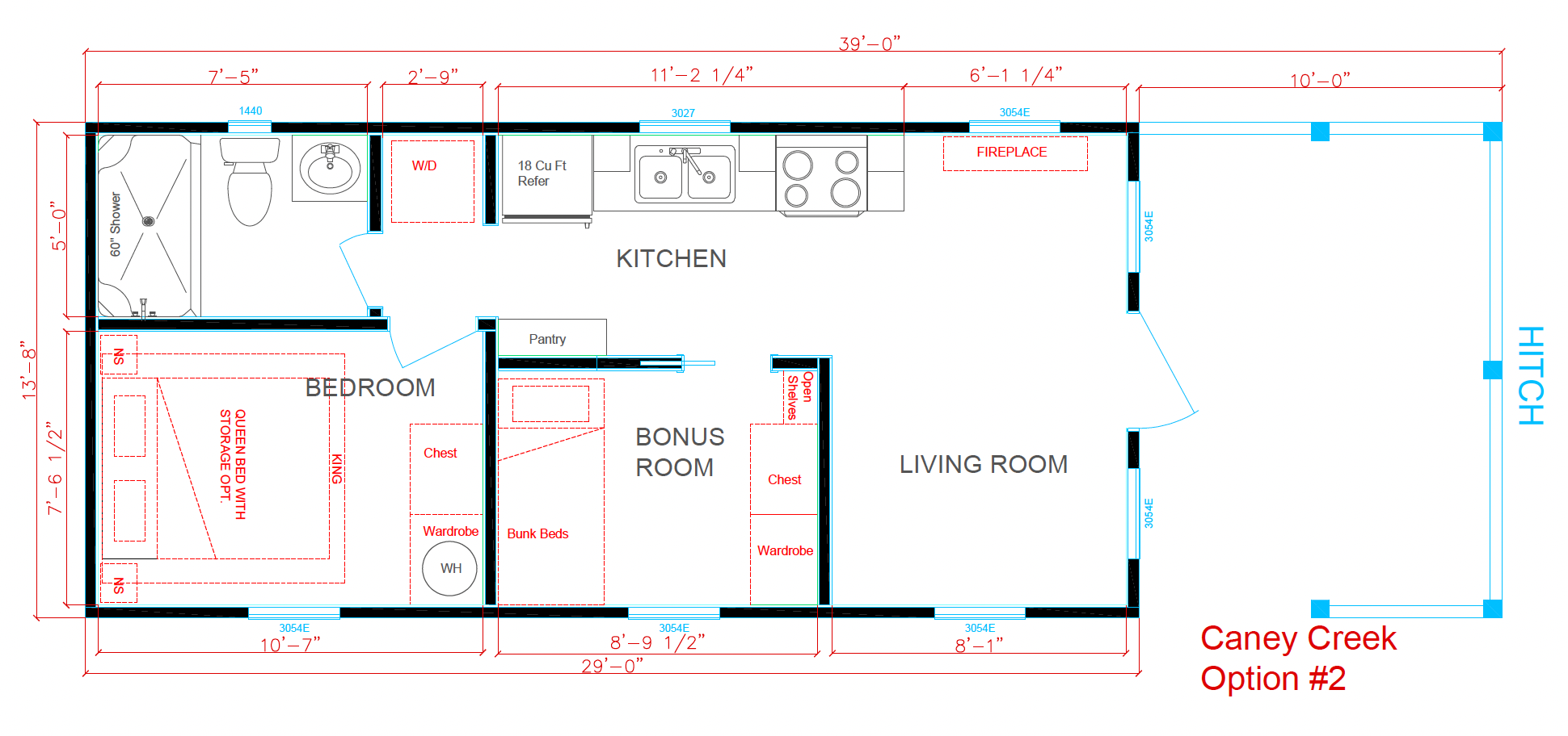 Caney Creek Floor Plan Caney Creek Floor Plan