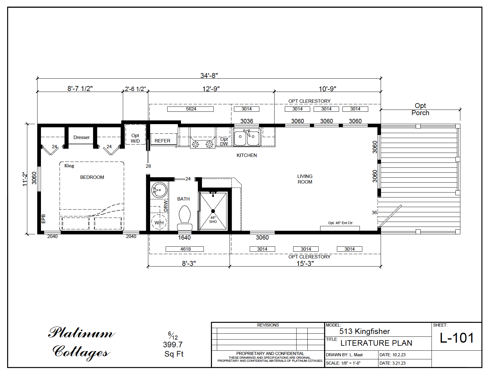 513FP Kingfisher small home model by Platinum Cottages