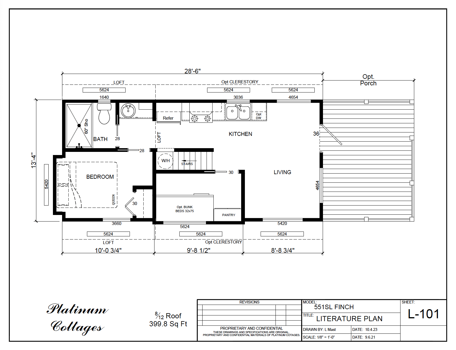 Finch small home floor plan with open layout, efficient design, and modern cottage-style details.