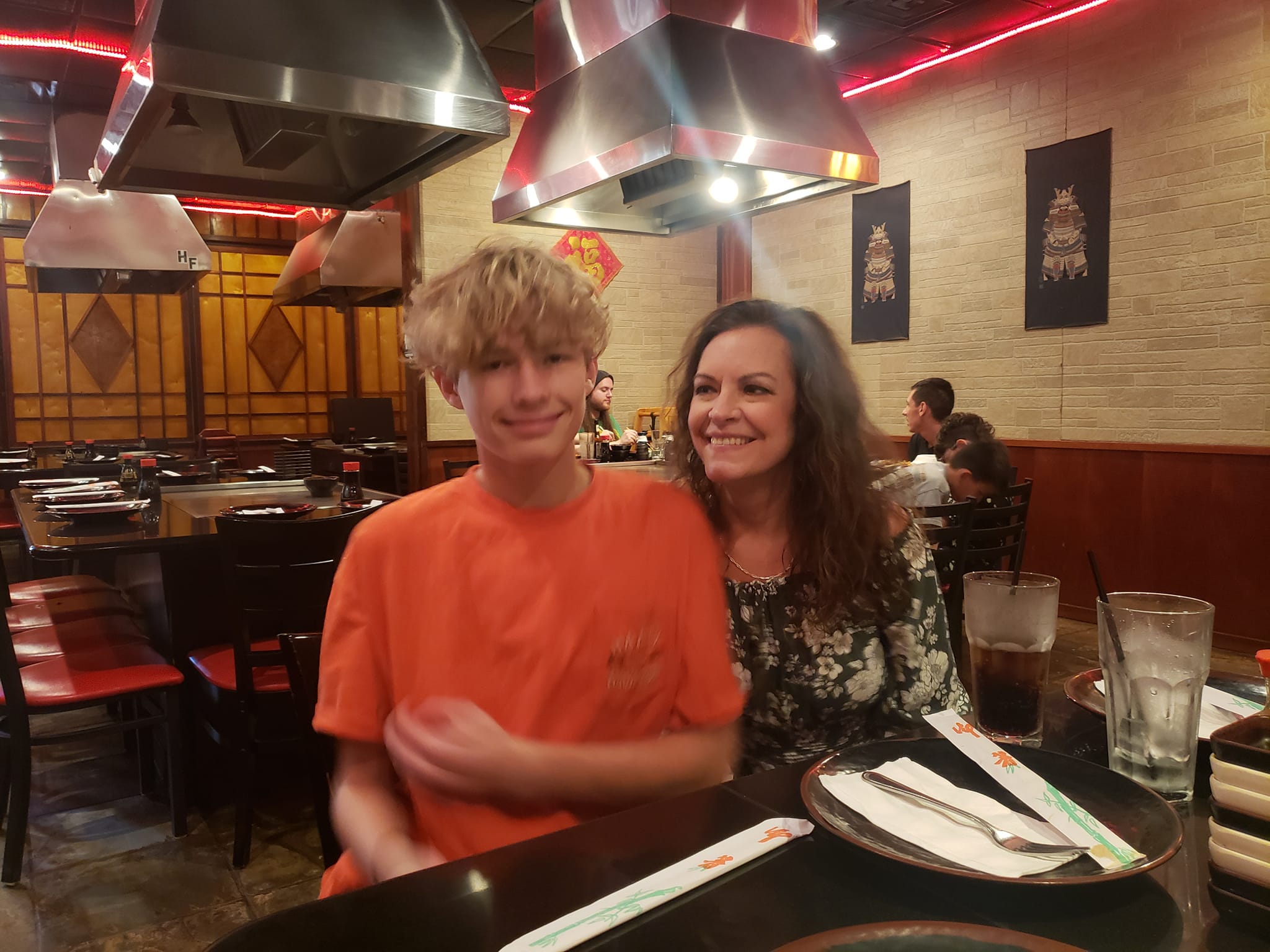 Robyn Smith smiling with her son Gavin in Magnolia–Conroe, Texas.